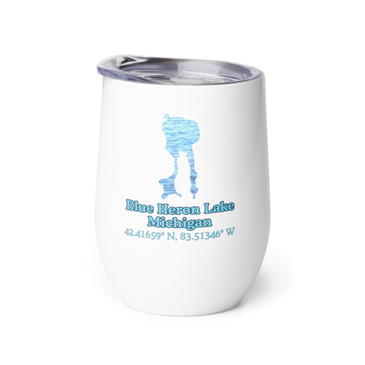 Blue Heron Lake Wine Tumbler