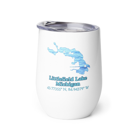 Littlefield Lake Wine Tumbler