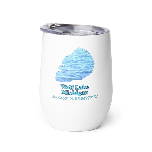 Wolf Lake Wine Tumbler