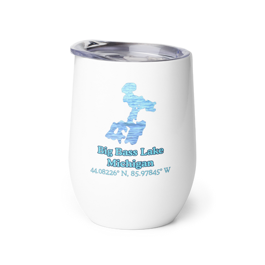 Big Bass Lake Wine Tumbler