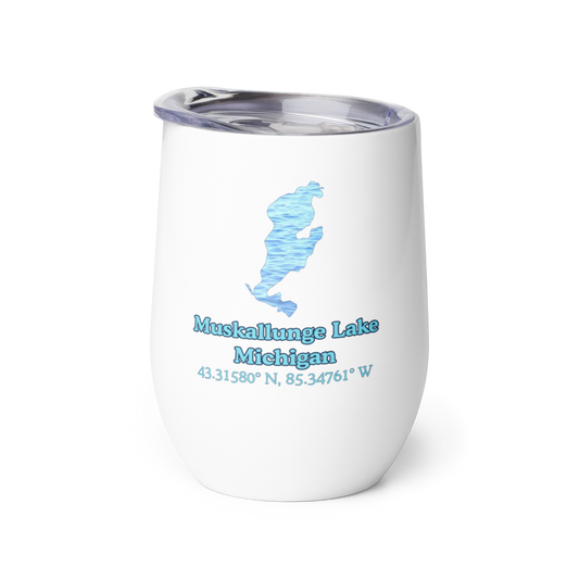 Muskallunge Lake Wine Tumbler