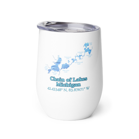 Chain of Lakes Wine Tumbler