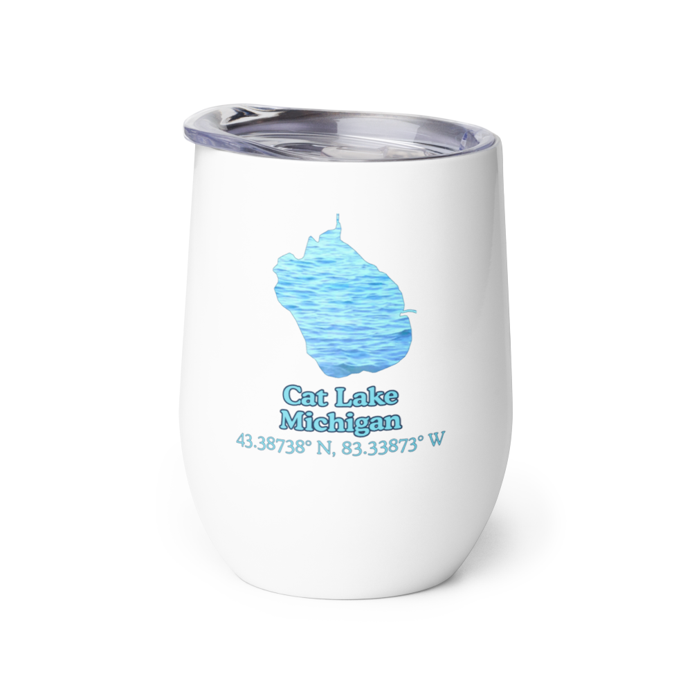 Cat Lake Wine Tumbler