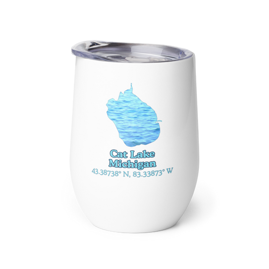 Cat Lake Wine Tumbler