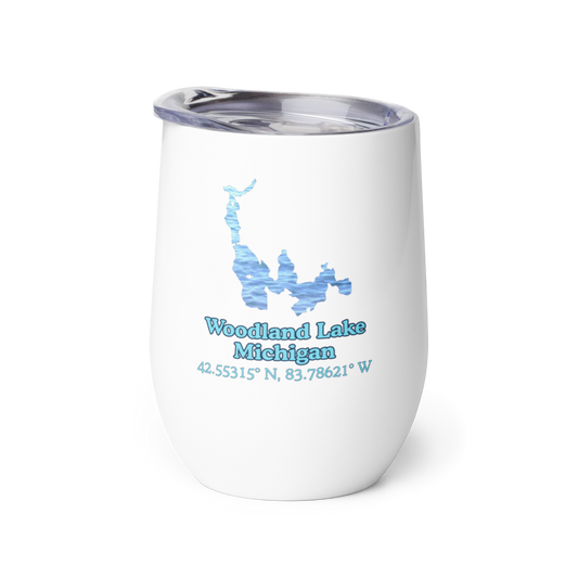 Woodland Lake Wine Tumbler