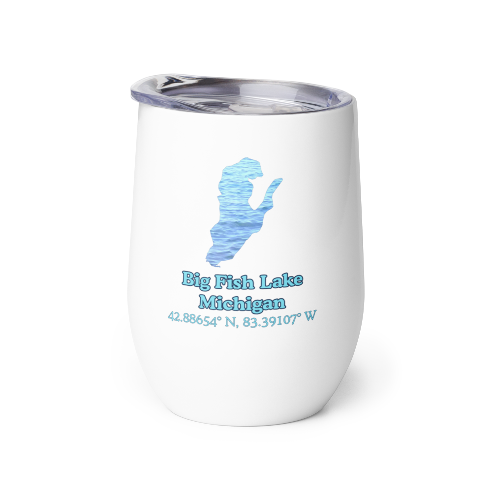 Big Fish Lake Wine Tumbler