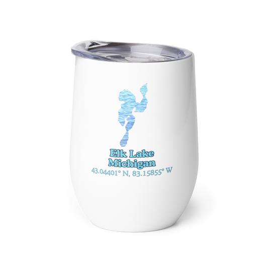 Elk Lake Wine Tumbler