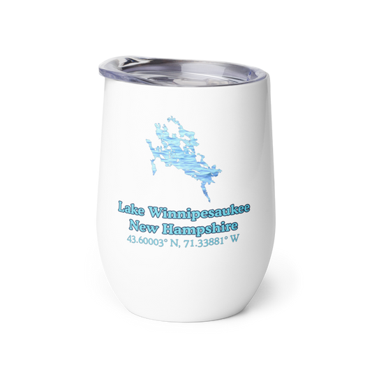 Lake Winnipesaukee Wine Tumbler