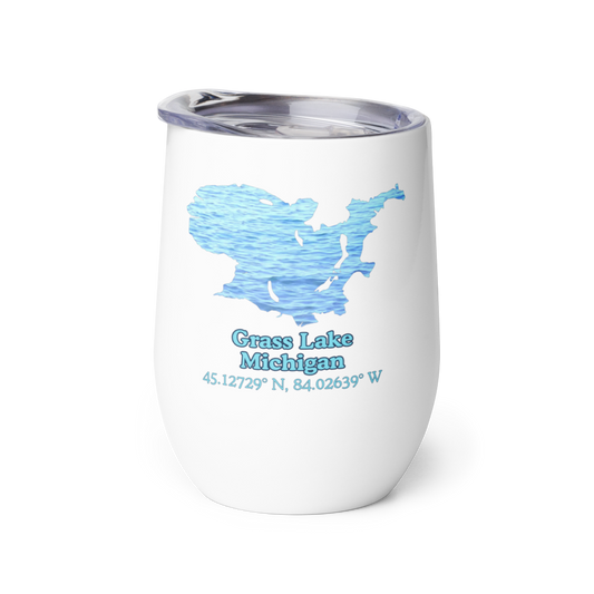 Grass Lake Wine Tumbler