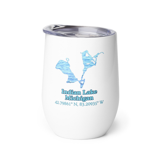 Indian Lake Wine Tumbler