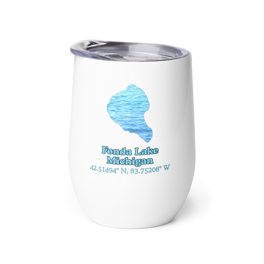Fonda Lake Wine Tumbler